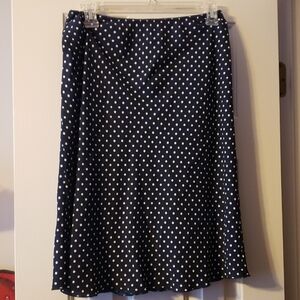 Petite Sophisticate Blue with White Polka Dots Size 8
